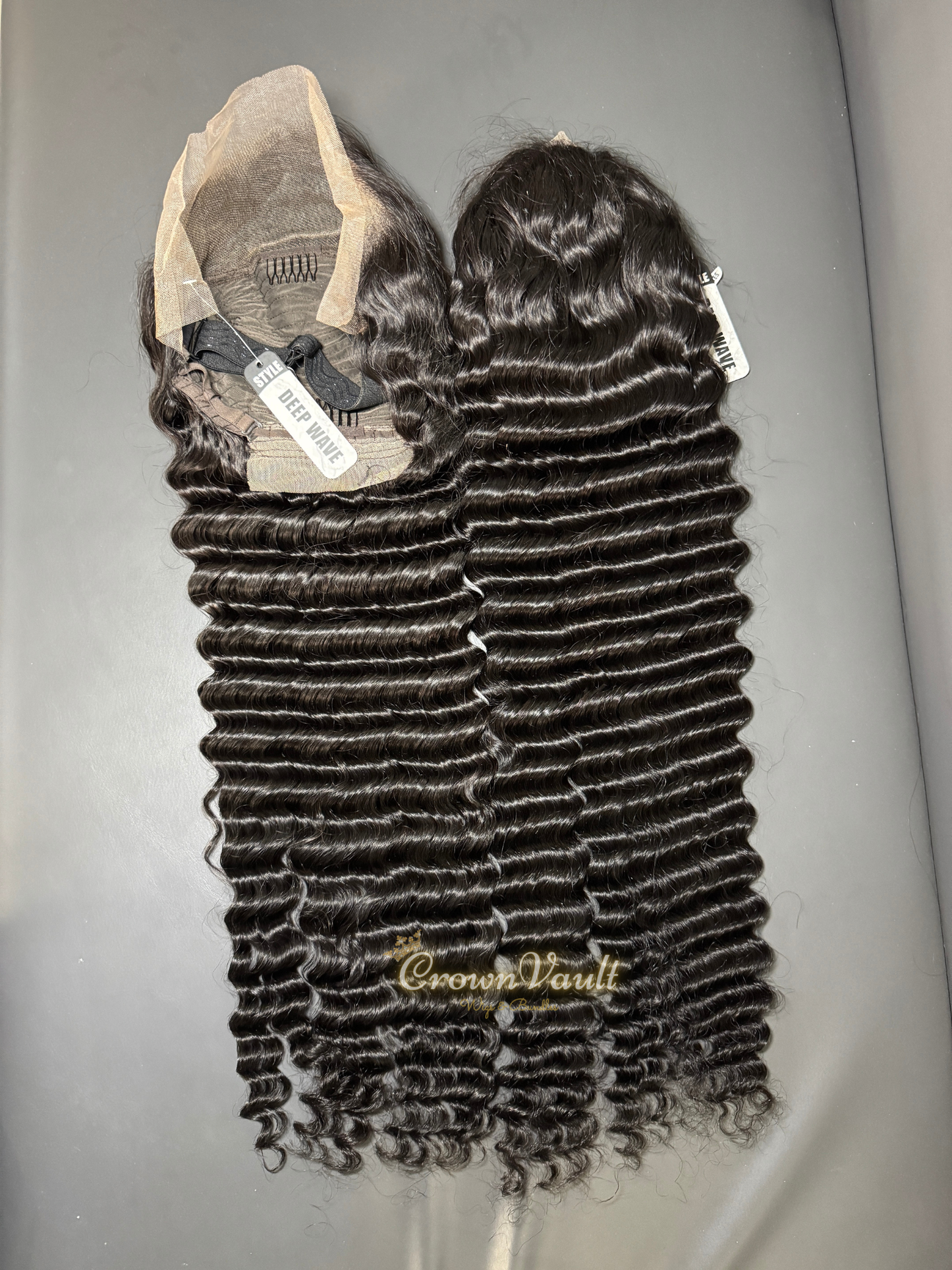 Virgin Cambodian Deepwave Transparent Lace Wig