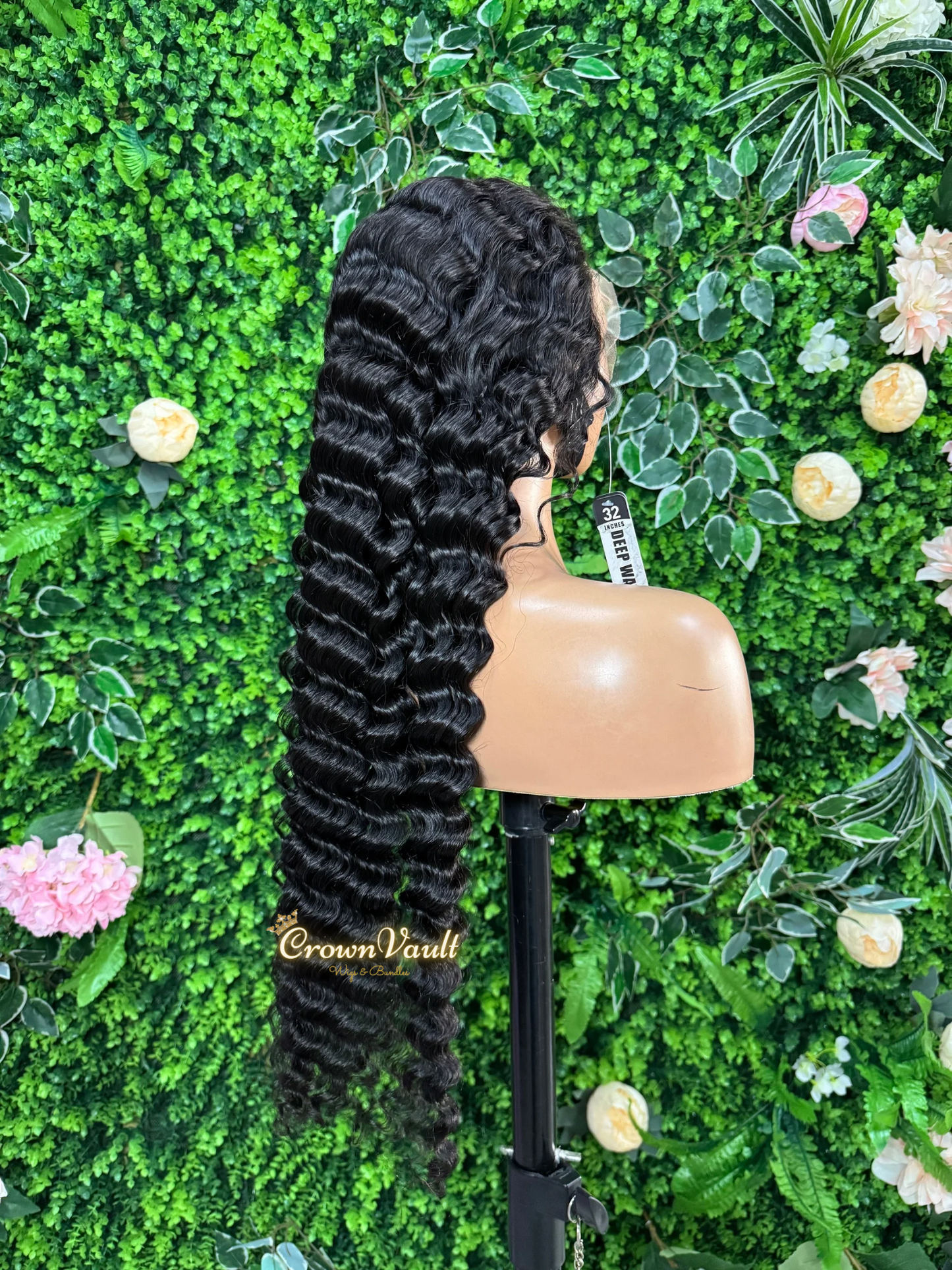 Virgin Cambodian Deepwave Transparent Lace Wig