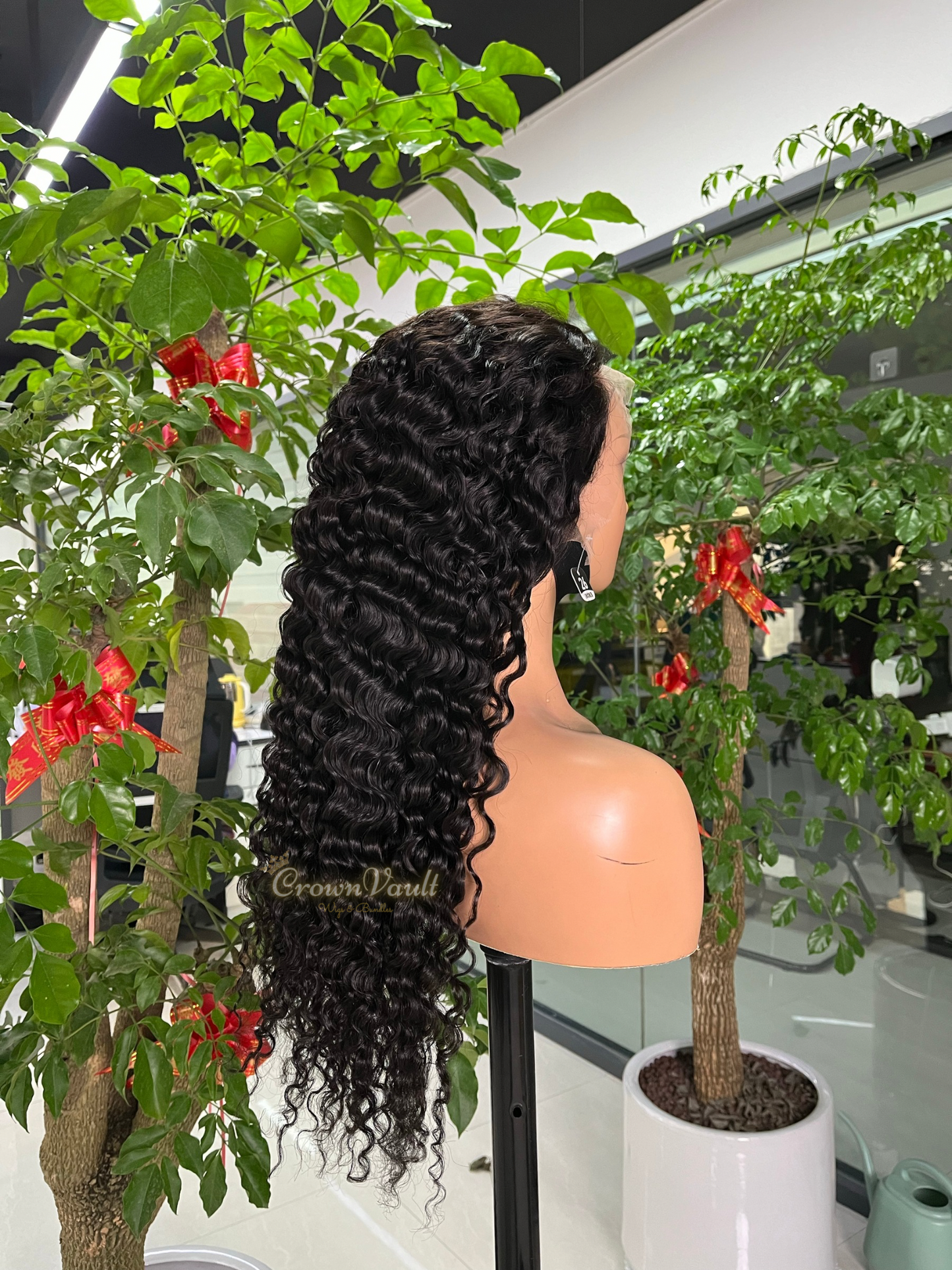 Burmese Curly Transparent Lace Wig