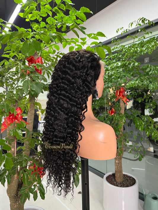 Burmese Curly Transparent Lace Wig