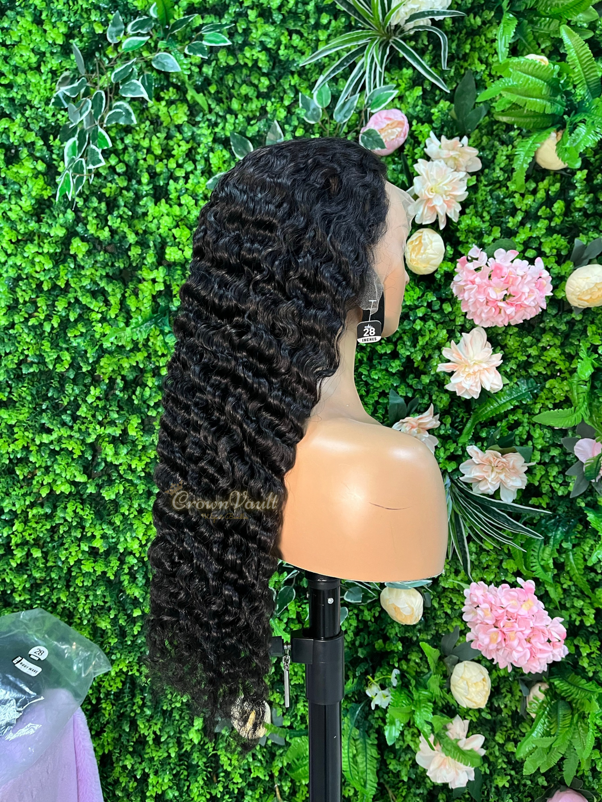 Burmese Curly Transparent Lace Wig