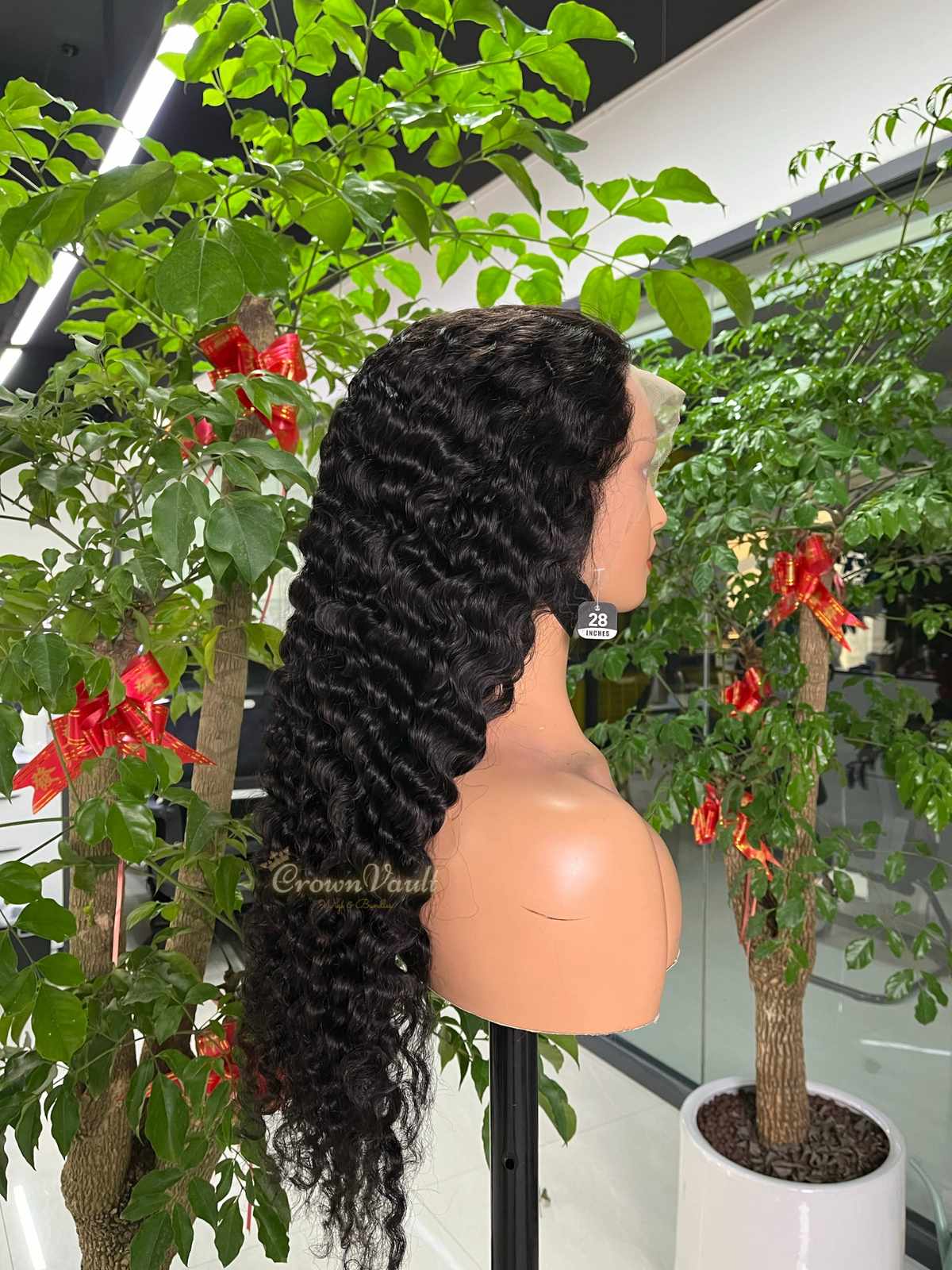 Burmese Curly Transparent Lace Wig